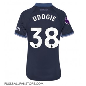 Tottenham Hotspur Destiny Udogie #38 Replik Auswärtstrikot Damen 2023-24 Kurzarm